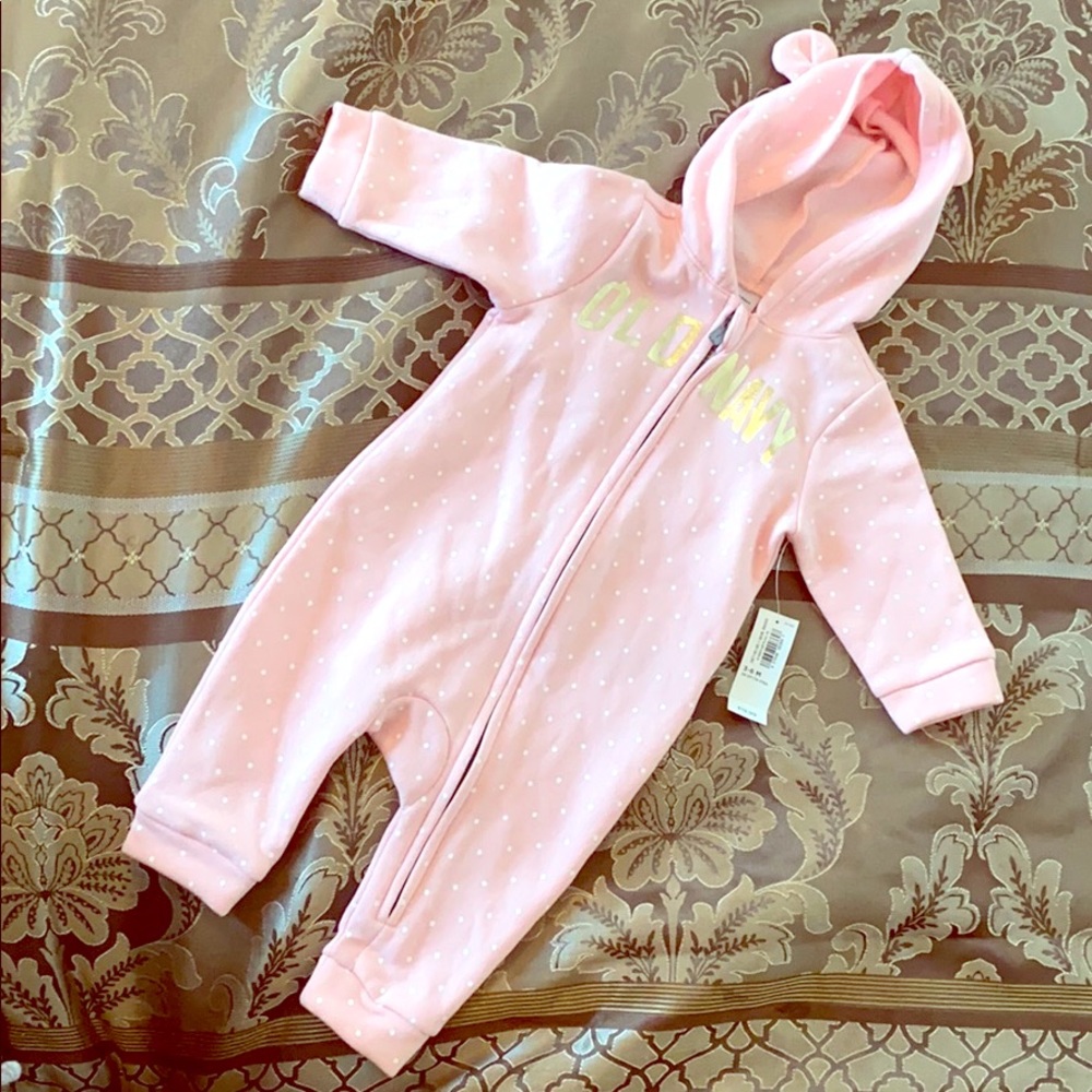 NWT Old Navy zip-up Onesie